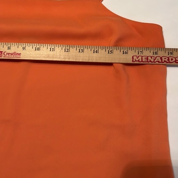 Ann Taylor orange spaghetti string lined shell medium - Picture 6 of 7